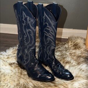 Tony lama  Men's Blue Cowboy Boots.  Unixes
